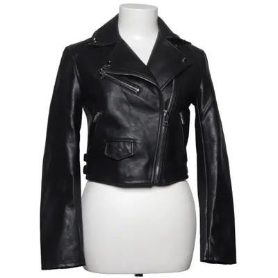 Bikerjack (Zwart) van Bershka Polyester, Polyurethaan