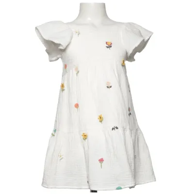 Klänning (Vit, Flerfärgad) från Zara Bomull