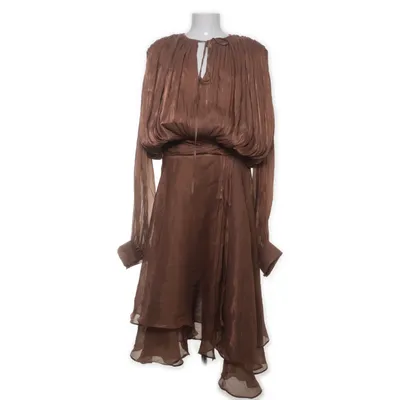 Robe de cocktail (Marron) de Sunfere Coton, Polyester, Viscose