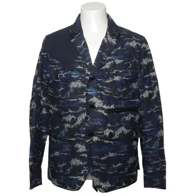 Jacke (Blau, Grau) von Barbour Baumwolle, Leder, Polyester