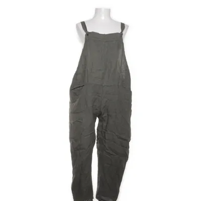 Hängselbyxor (Grön) Linne