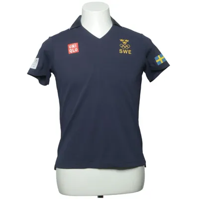 Polo (Bleu) de Uniqlo Élasthane, Polyester recyclé