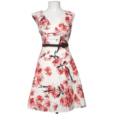 Jurk (Wit, Rood, Meerkleurig) van Karen Millen Acetaat, Katoen, Elastaan, Polyester
