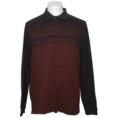 Rugby shirt (Black, Red) from Van Heusen Cotton, Polyester