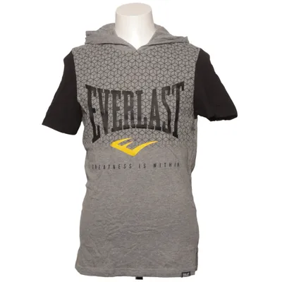 Kortärmad huvtröja (Grå, Svart, Gul) från Everlast Bomull