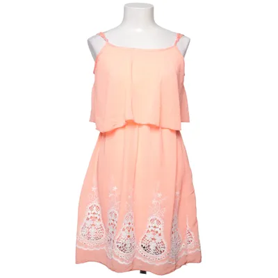 Kjole (Orange, Hvid) fra Rae Elastan, Polyester
