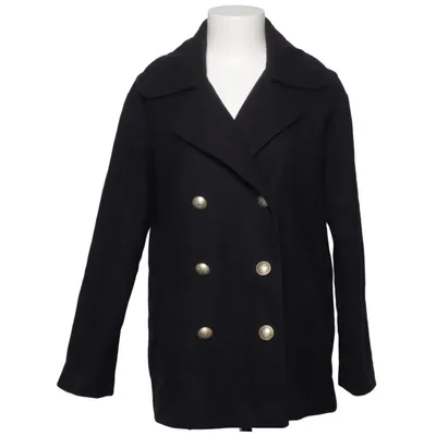 Pea coat (Black) from La Redoute Creation Polyamide, Polyester, Wool