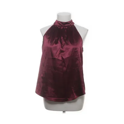 Halternecktopp (Röd) från Shein Elastan, Polyester