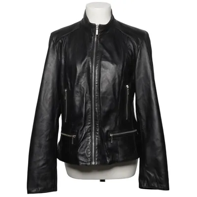 Veste de motard (Noir) de Josefina of Sweden Cuir, Polyester