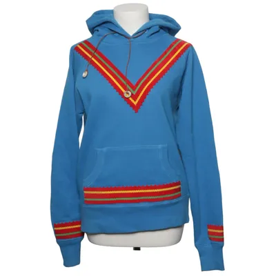 Capuchon sweater (Blauw, Meerkleurig) van Happy People Katoen, Polyester