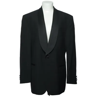 Tuxedo jacket (Black) from Long John Viscose, Wool