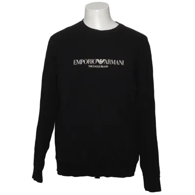 Sweatshirt (Black) from Emporio Armani Cotton, Elastane