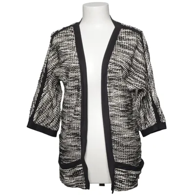 Cardigan (Black, White) from Naf Naf Acrylic, Cotton, Polyester