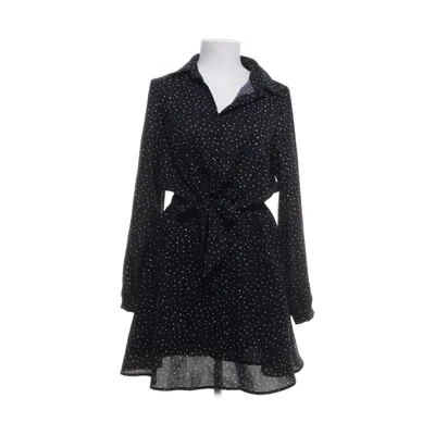 Dress (Black, White) from Cerise Blue Cotton, Polyester