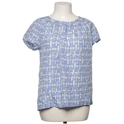 Haut (Bleu, Blanc) de Banana Republic Soie