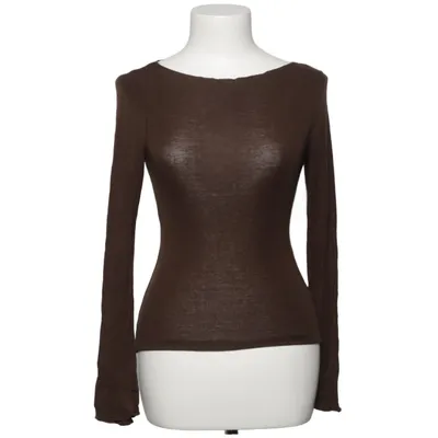 Langærmet t-shirt (Brun) fra Bik Bok Elastan, Lyocell, Uld