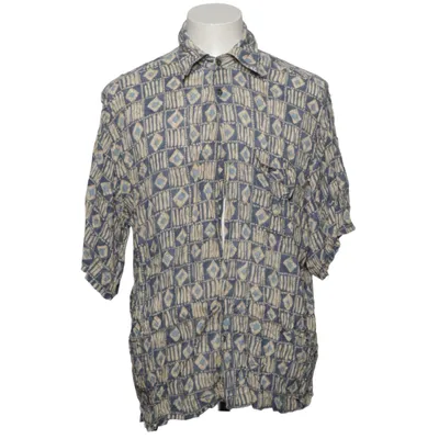Short sleeve shirt (Blue, Beige) from Murrey Viscose