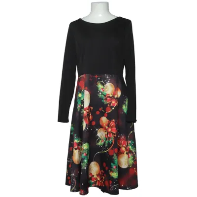 Klänning (Svart, Flerfärgad) från Dressfo Polyester