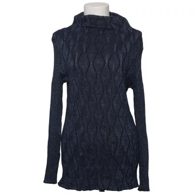 Turtleneck (Blue, Black) from Venus Metallic fiber, Polyamide, Viscose