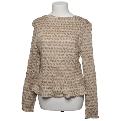 Blouse (Beige, Meerkleurig) van H&M Viscose, Polyester