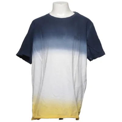 T-shirt (Bleu, Blanc, Jaune) de Gassa Coton