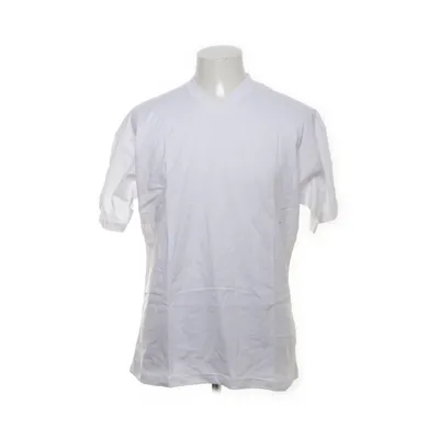 T-shirt (Wit) van Manbasic Katoen