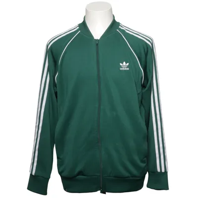 Trainingsjacke (Grün, Weiß) von Adidas Originals Baumwolle, Recyceltes Polyester