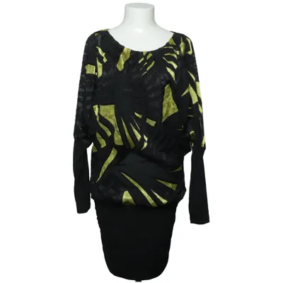 Dress (Black, Gold) from Roccobarocco Acetate, Acrylic, Elastane, Polyamide, Polyester, Viscose