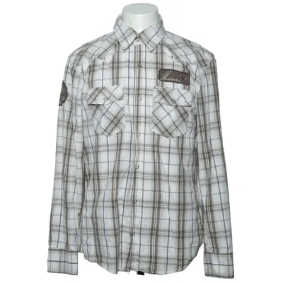 Chemise (Blanc, Marron) de Southern Menswear Coton