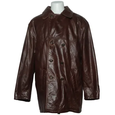 Veste en cuir (Marron) de Petroff Acrylique, Coton, Polyester