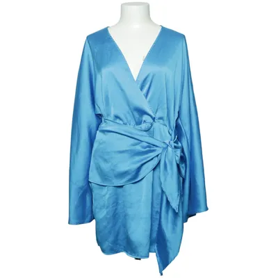 Slå-om-kjole (Blå) fra Gina Tricot Polyester