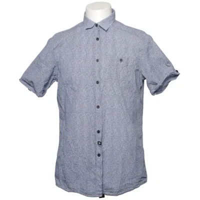 Chemise à manches courtes (Bleu, Blanc) de Indigo Coton