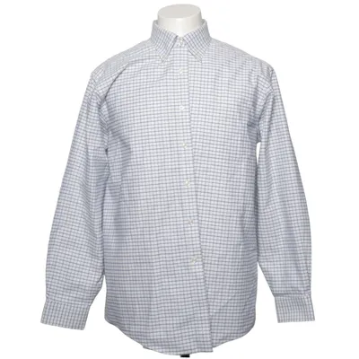 Chemise (Blanc, Bleu) de L.L. Bean Coton