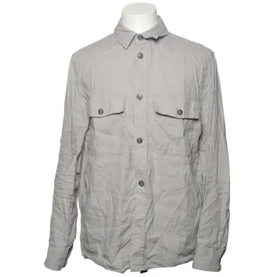Shirt (Gray) from H&M Man Cotton, Linen