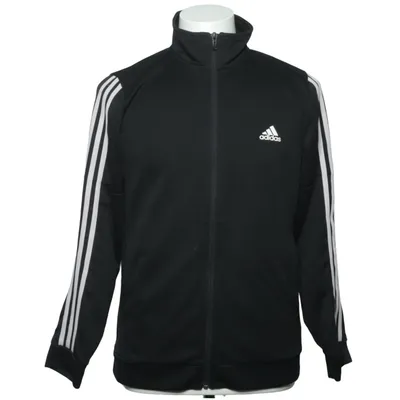Træningsjakke (Sort, Hvid) fra Adidas Polyester