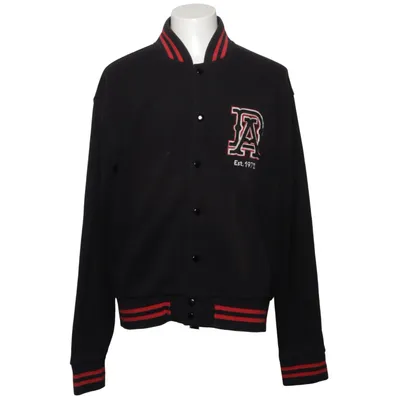 Collegejacka (Svart, Röd) från DePalma Bomull, Polyester