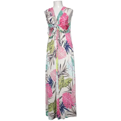 Robe longue (Beige, Multicolore) de Trois Ka Élasthane, Polyester