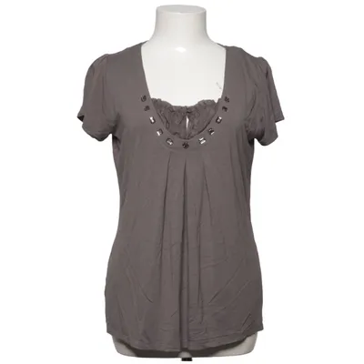 Top (Grijs) van Comma Katoen, Elastaan, Viscose