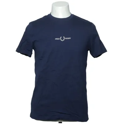 T-shirt (Bleu) de Fred Perry Coton, Élasthane