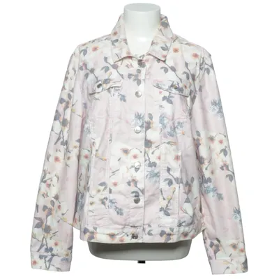 Denimjakke (Pink, Hvid) fra Laura Torelli Bomuld, Elastan, Polyester