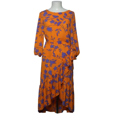 Wickelkleid (Orange, Blau) von Ellos Polyester