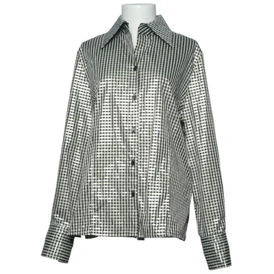 Chemise (Noir, Beige) de Almia Acétate, Polyester, Viscose
