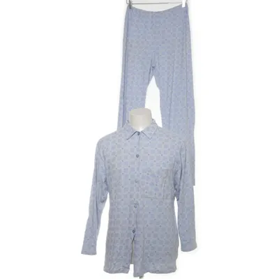 Pyjamas (Blå, Vit) från Schiesser Bomull