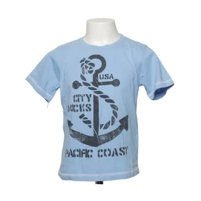 T-shirt (Blauw) van Rebel Katoen
