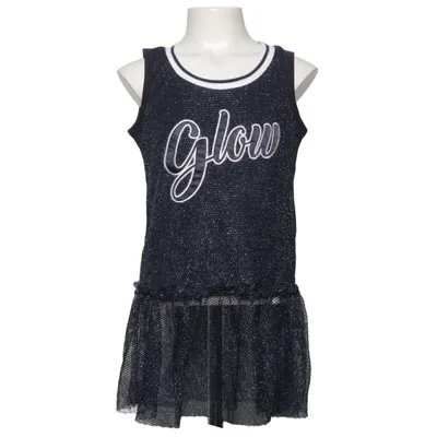 Dress (Blue) from MSK Metallic fiber, Polyamide