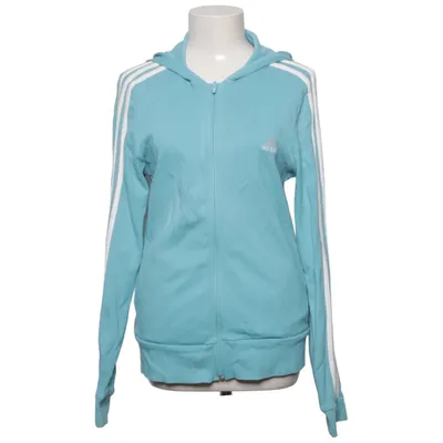 Sweat à capuche (Bleu, Blanc) de Adidas Coton