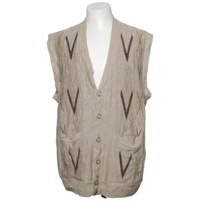 Vest (Beige, Brown) from Newtex Acrylic