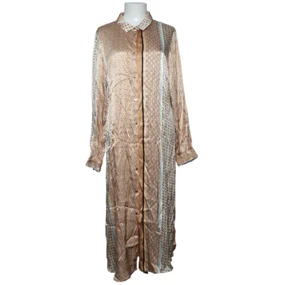 Skjortekjole (Beige, Flerfarvet) fra Culture Viscose