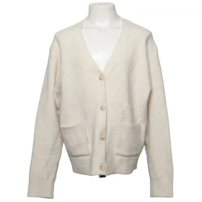 Cardigan (Beige) van Uniqlo Kids Acryl, Katoen, Elastaan, Polyamide