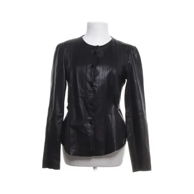 Leren jack (Zwart) van Emporio Armani Acetaat, Cupro, Leer